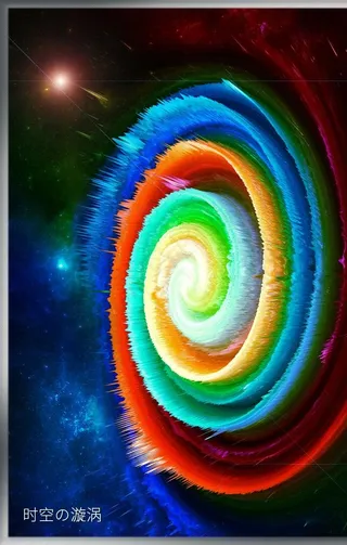 3D感海报时空漩涡图片