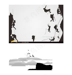 山 飞鸟   登山图片