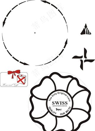 花 圆 蝴蝶结 飞镖 箭头图片