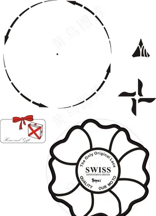 花 圆 蝴蝶结 飞镖 箭头图片