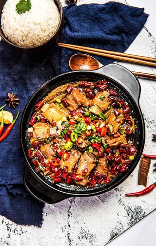 砂锅排骨饭图片