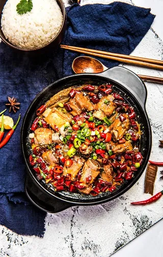 砂锅排骨饭图片