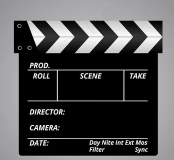 场记板设计矢量图片