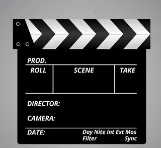 场记板设计矢量图片