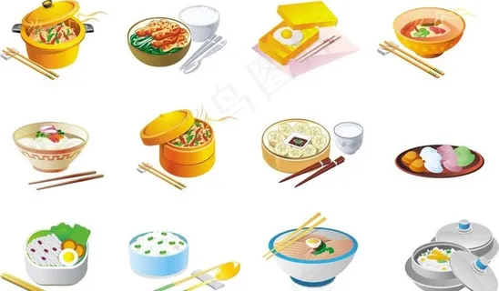 卡通食物矢量图片 卡通食物矢量图片