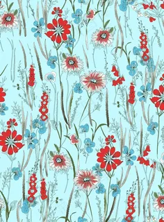 热带花 数码印花 手绘花图片