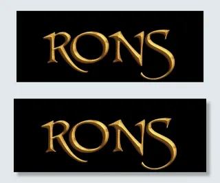 PS制作黄金质感艺术字图片