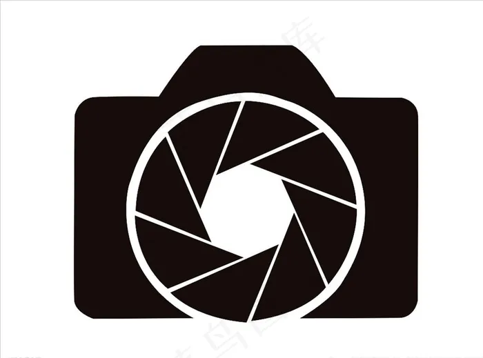 相机图标照相机logo剪影图片cdr矢量模版下载
