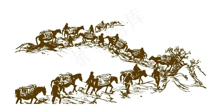 茶马古道图片cdr矢量模版下载