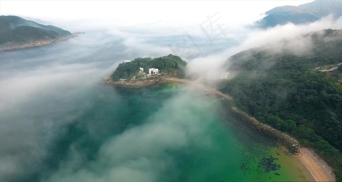 山水风景 雾灵山 山峰 大好河