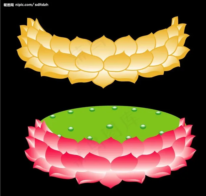 莲花台图片ai矢量模版下载