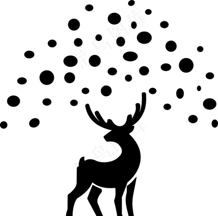 鹿logo 鹿头 鹿剪影图片cdr矢量模版下载