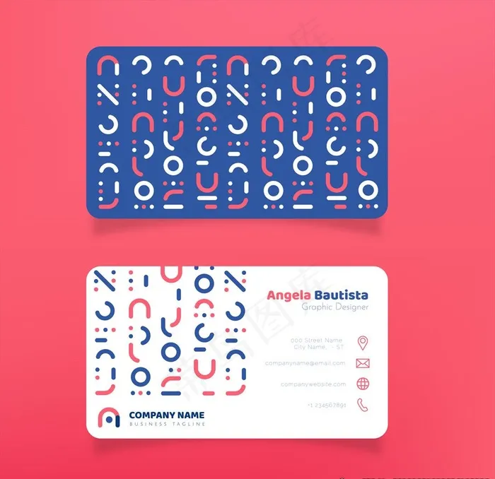 创意名片图片ai矢量模版下载