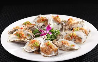 蒜茸粉丝蒸生蚝图片