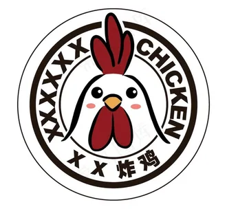 卡通鸡标志图片