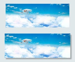 天空云层蓝色蓝天清新自然背景图片