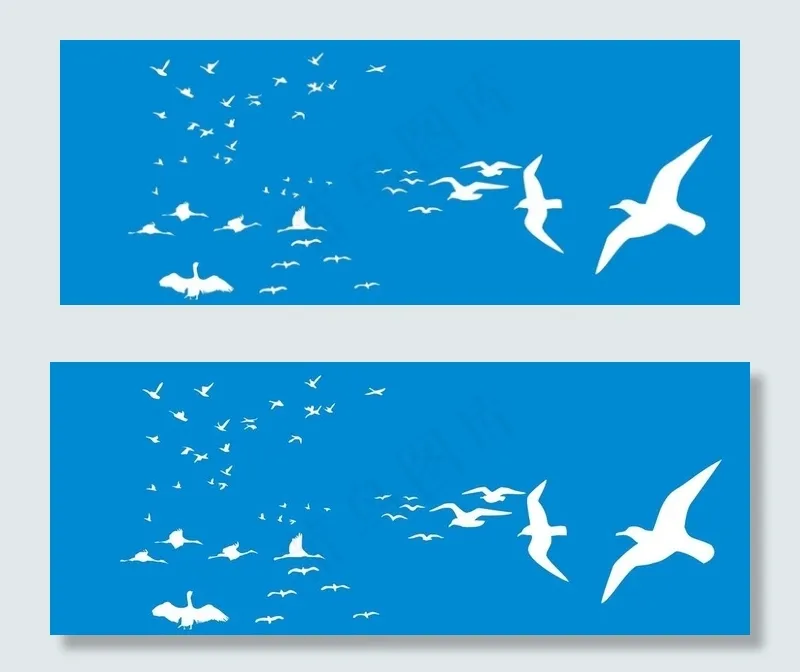 海鸥图片cdr矢量模版下载