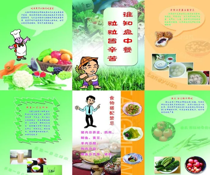 食堂餐饮小常识图片(6803X5698(DPI:72))psd模版下载