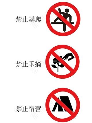 禁止攀爬图片