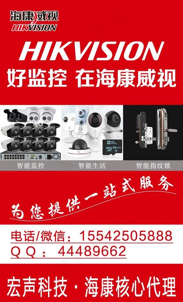海康威视展板图片psd模版下载