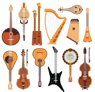 卡通乐器图片