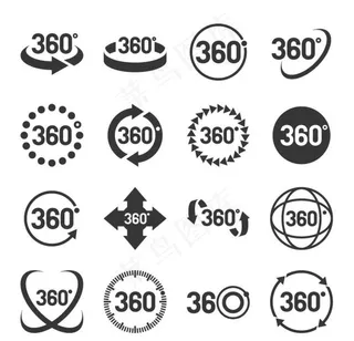 360度logo标志图标设计图片