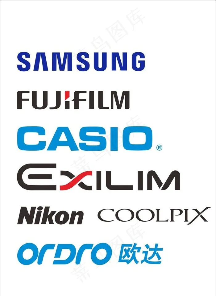 数码品牌LOGO图片cdr矢量模版下载