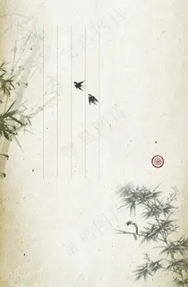 古风花鸟背景图片