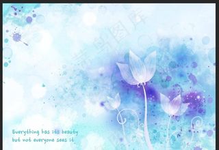 蓝色展架背景图片