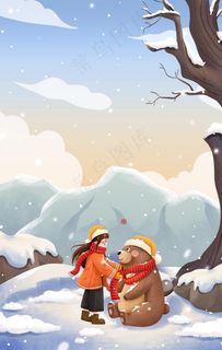 冬天背景图片