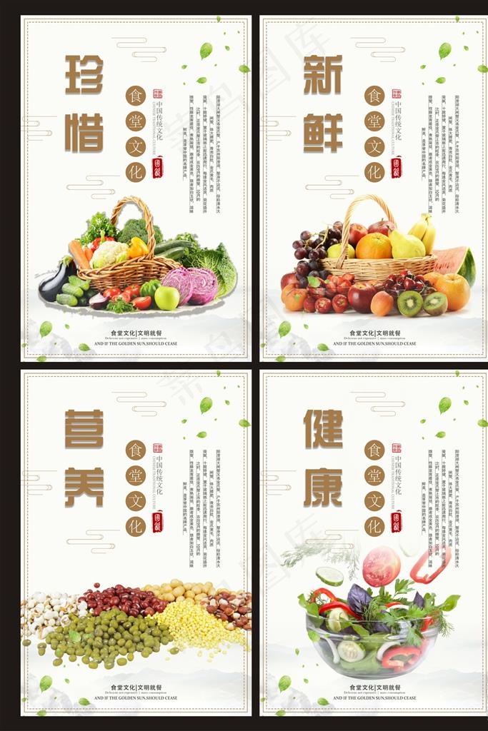 校园食堂展板图片(3543X5315(DPI:150))psd模版下载