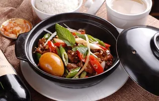 餐三杯土鸡饭图片