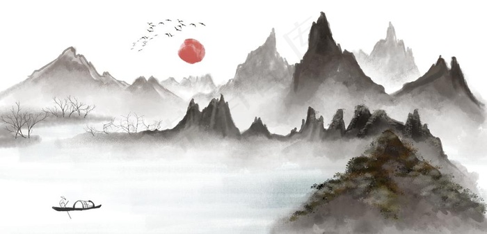 水墨山水图片