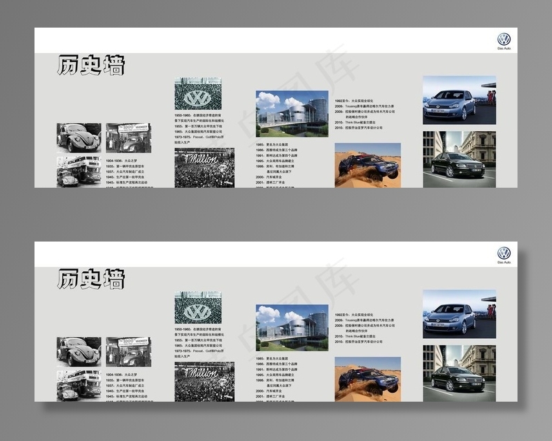 汽车发展史海报图片
