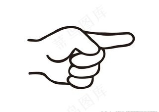 矢量手指图片