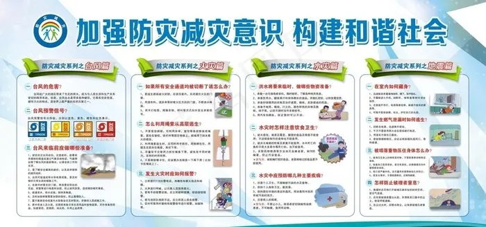 防灾减灾图片(210X297)cdr矢量模版下载