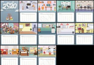 2020台历图片