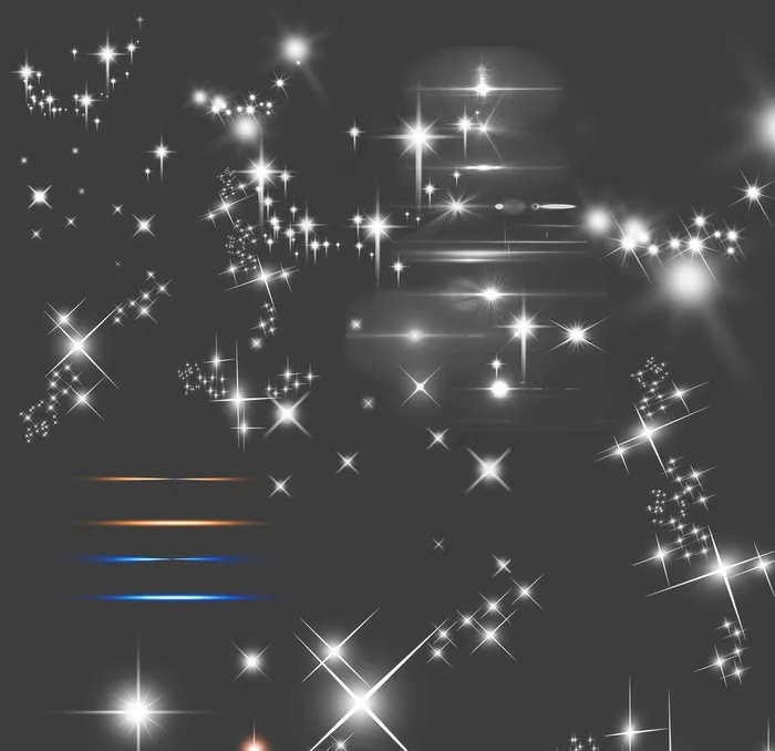 星星 亮片图片psd模版下载