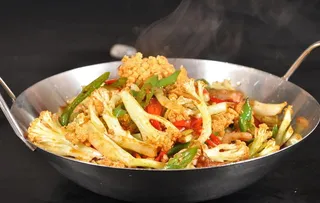 干锅有机菜花图片