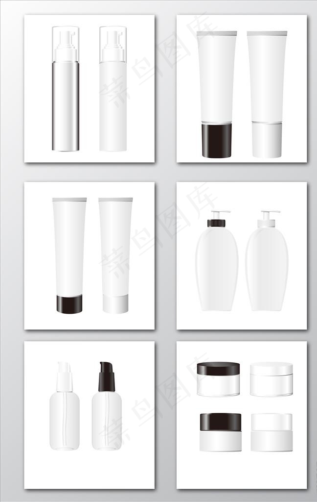 瓶子 护肤品瓶体 贴图样品 化图片