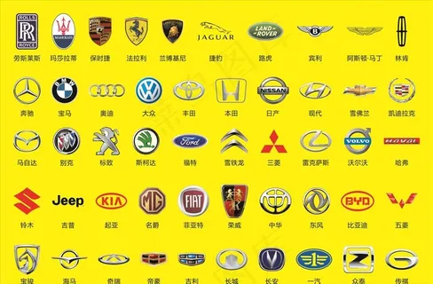 汽车标志大全图片