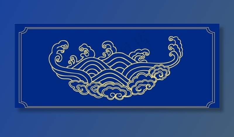 祥云边框图片eps,ai矢量模版下载