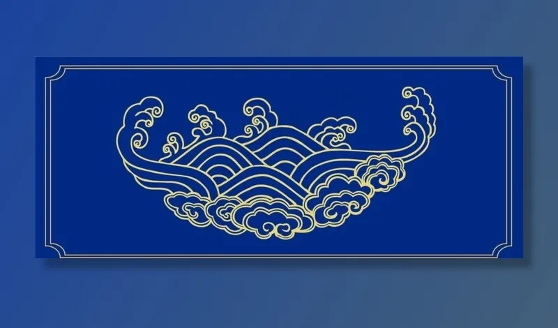 祥云边框图片eps,ai矢量模版下载