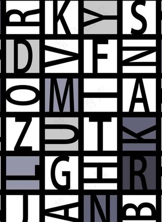 文字图案艺术字体印花底纹AI图片