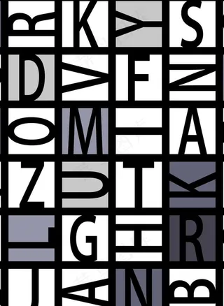 文字图案艺术字体印花底纹AI图片