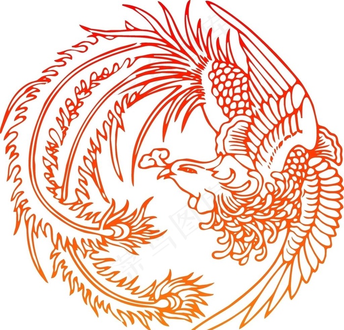 矢量凤凰图片cdr矢量模版下载