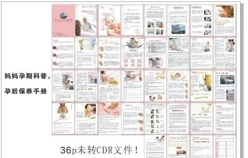 宝宝手册孕前科普孕后保养图片(263X186)cdr矢量模版下载