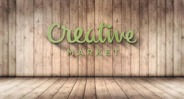 木板LOGO样机图片