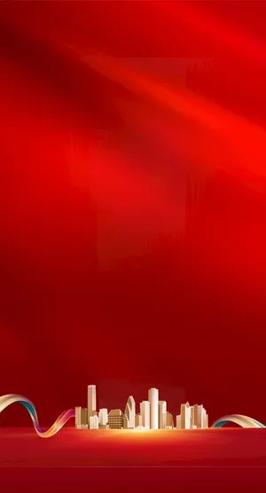 地产红色背景图片