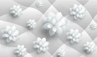 几何 花朵 电视 背景墙 沙发图片